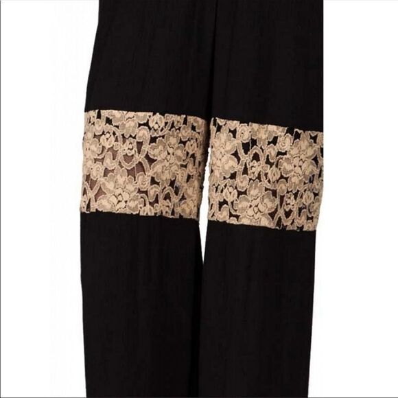 A'Rreve Black Wide Leg Palazzo Pants Size S - Picture 3 of 4